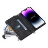 Styl 005 Pouzdro pro iPhone 16 PU kůže Peněženka Kryt na telefon Kosočtvercové prošívání