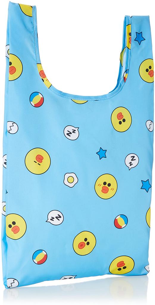 Marushin Eco Bag with Rubber LINE FRIENDS Solid Cute Made with Recycled Product 5585004400 Case, Sally, Merchandise, Polyester, Number