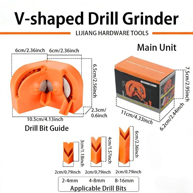 

Multi-Function Portable Drill Grinder Converter Impact Drill Twist Bit Sharpening Grinding Accessory помаранчевий