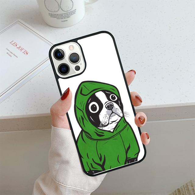 French Bulldog Cute Cartoon Phone Case For iPhone 17 Air 14 15 16 13 12 Cover For Apple Pro Max Plus Coque