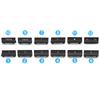 Car Dashboard Radio CD Digital Player Switch Control Button Cover For BMW 5 6 7 5GT Series F10 F11 F06 F12 F13 F07 F01 F02 F04