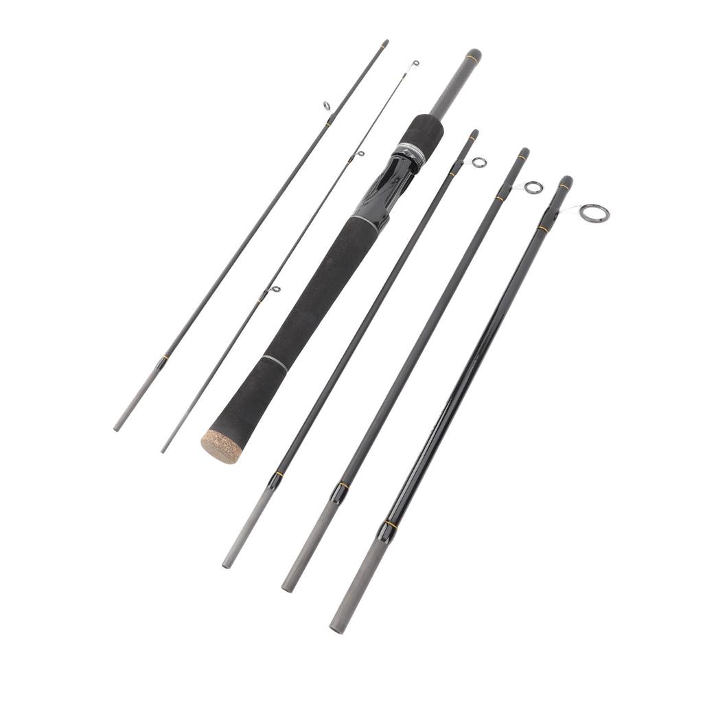 6-teilige Angelrute Ultraleicht Spinnrute Castingrute Reiseangelrute mit Aufbewahrungstasche
