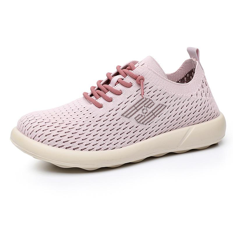 

Летняя повседневная обувь на мягкой подошве, удобная женская обувь, сетчатая, дышащая и не вызывающая усталость женская обувь 42 розовый