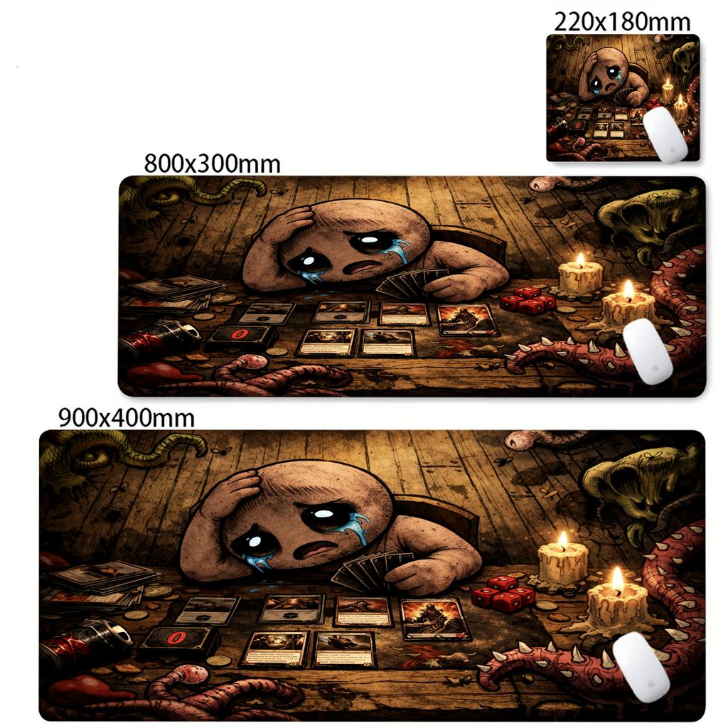 Tappetino Mouse 90x40cm Gomma Naturale Antiscivolo Morbido Tappetino per Scrivania Laptop Gaming The Binding of Isaac Tappeto PC Personalizzato Nuovo Tappetino per Tastiera Scrivania