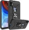 Case for Motorola Moto E7 Power / E7i Power, Armored with Ring, Black