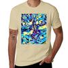 Enigmatic Gaze - Abstract Feline Art T-Shirt cute clothes anime boys whites heavyweight t shirts for men