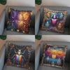 2D Colorful Beetle Pattern Digital Print Pillow Cover Pattern Cushion Cover Suitable For Sofa Bedroom Car Pillow Cover