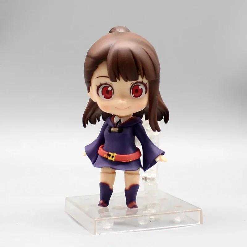 11cm Little Witch Academia Anime Figure GK KagariAtsuko Q-Version Clay Man Mobile Doll Kawaii Model Desktop Ornament Plaything Presents