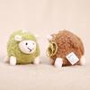 Cute Fluffy Sheep Plush Keychain Soft Fuzzy Fabric Lovely Bow Accent Backpack Charm for Girls Daily Wear