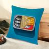 Sardines Art Cushion Cover Soft Short Plush Pillow Cover Smooth Cozy Texture Aesthetic Cushion Case Home Decor