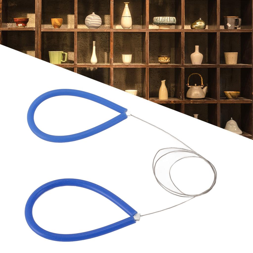 Clay Cutting Wire Silicone Handle Stainless Steel Wire Clay Cutter for Pottery Making