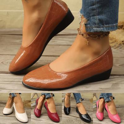 Mocasines Planos de Color Sólido de Talla Grande para Mujer Primavera Verano Transfronterizos En Stock