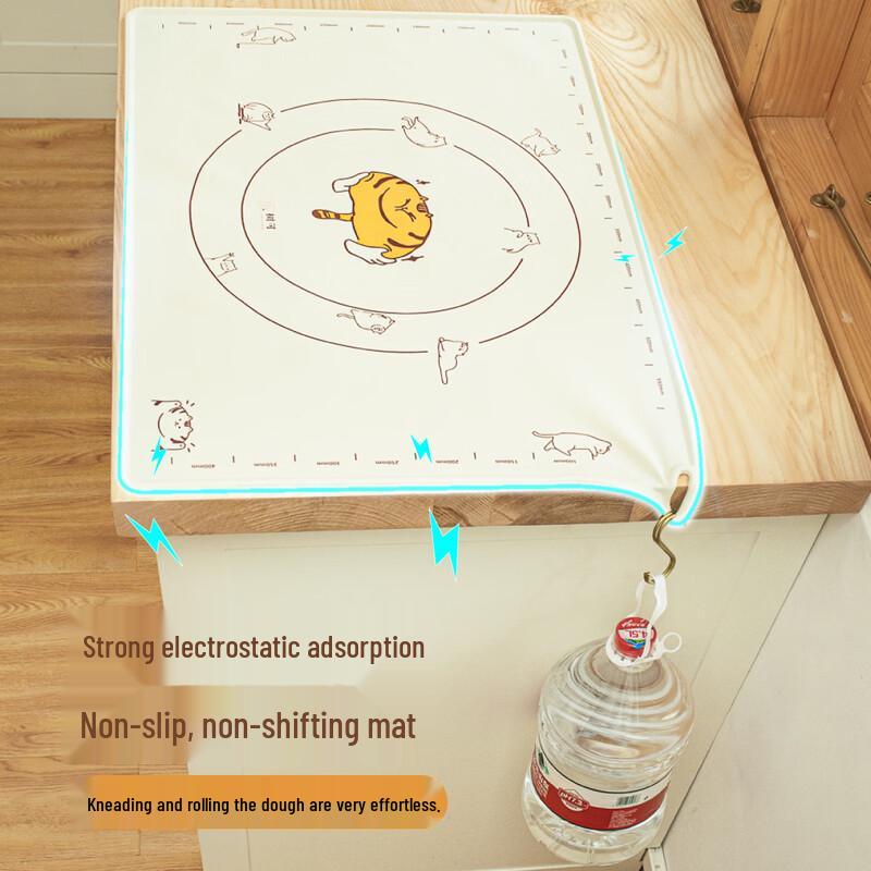 Shu Ke Large Orange Cat Silicone Kneading Mat