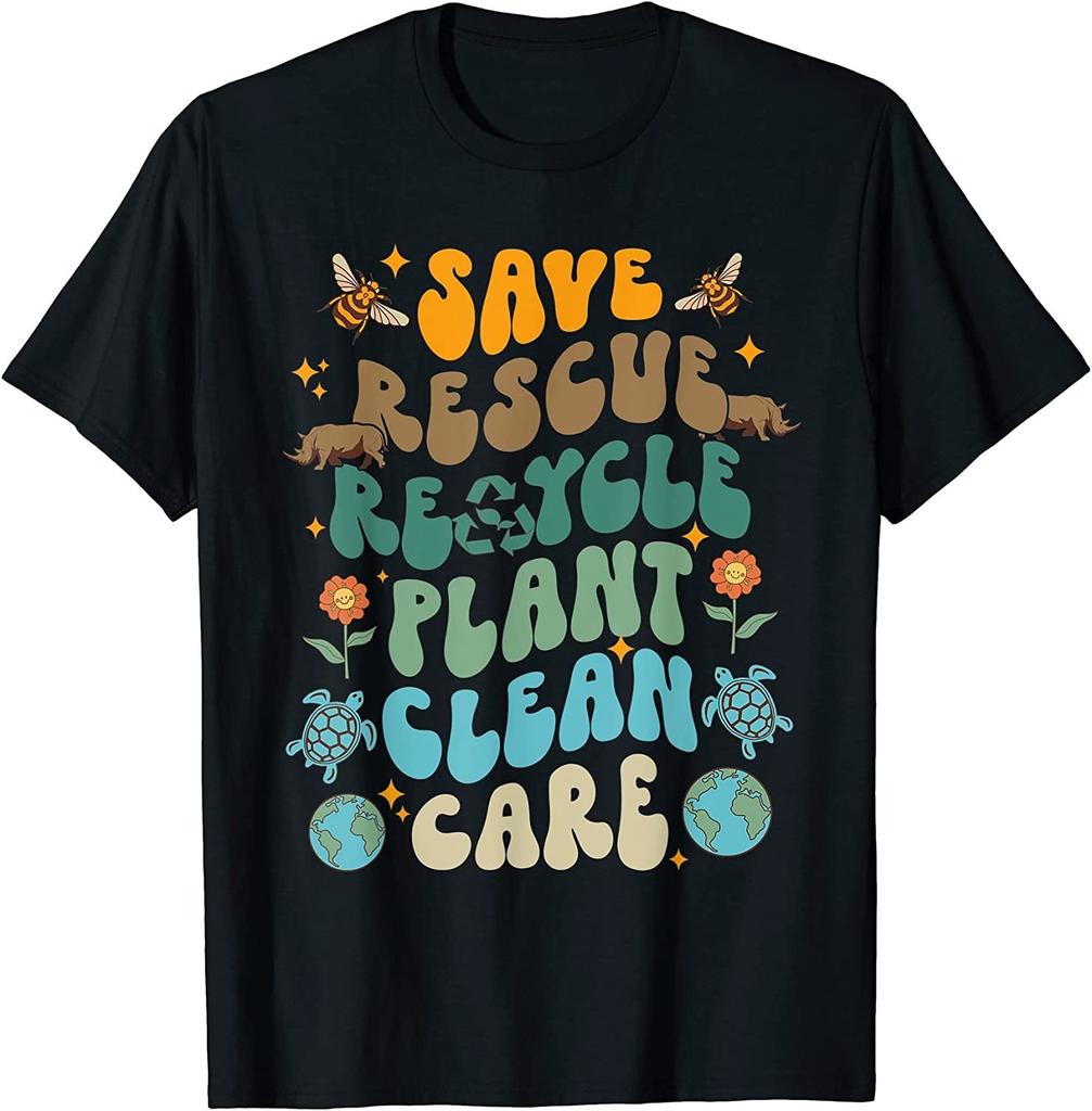 NEW LIMITED! Save The Planet Earth Day Environment Turtle Tee - MADE IN USA