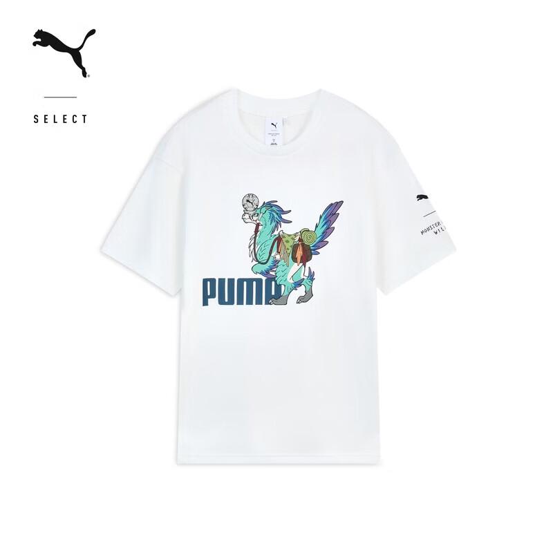 PUMA Monster Hunter Wilds Ailou Cat Print T-Shirt S