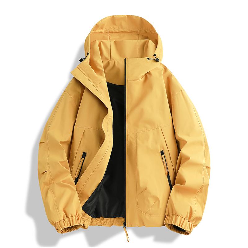 Herren- und Damen-Paar-Windbreaker-Jacke zum Bergsteigen - Lässige Herbst-/Winter-Outdoor-Shell-Oberbekleidung.