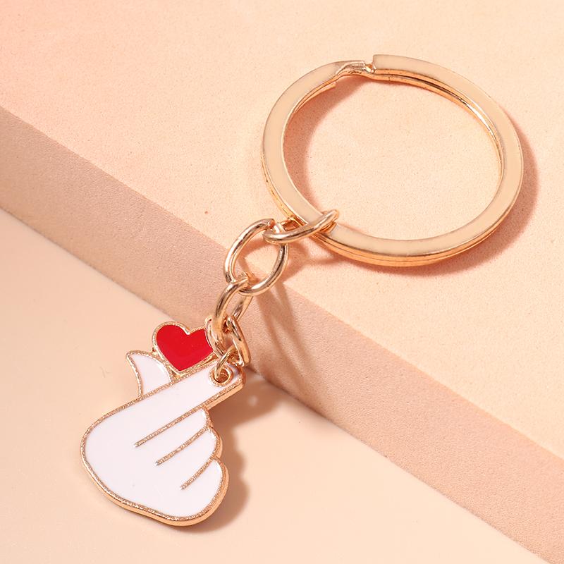

Cute Enamel Maple Leaf Cactus Keychain Panda Key Ring Pendants for Women Girls Handbag Accessories DIY Jewelry Gifts