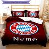3pcs Custom Name Bayern Munich Bedding Set Duvet Cover Closure Includes 1 Duvet Cover & 2 Pillowcases for All Seasons Bedroom Decor