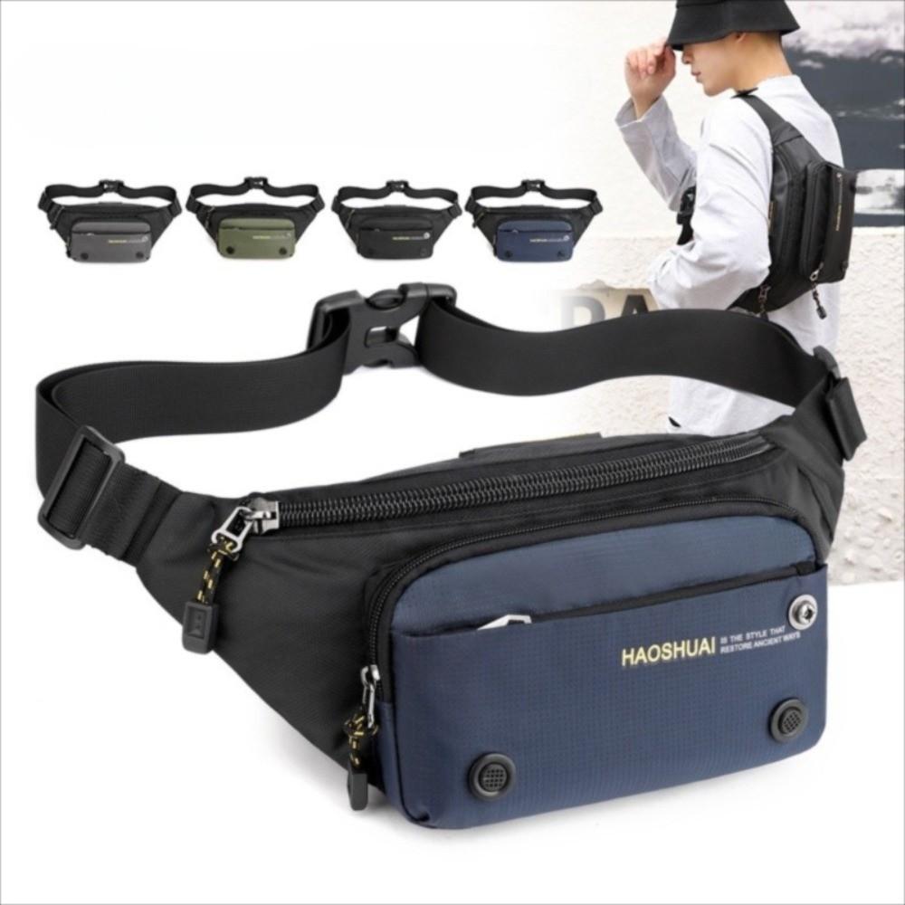 Multi-functional Men Waist Bag Multi-pocket Chest Bag Versatile Sports Fanny Pack  Climb