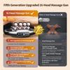 6/8/16 Köpfe Leistungsstarke Wiederaufladbare Massagepistole Hochfrequente Vibration Entspannung Körpermassagegerät Kabelloser Massager