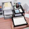 Stackable File Rack Vertical A4 File Tray New Letter Tray  for Home Office School
