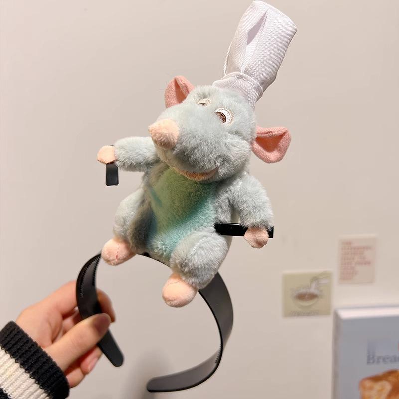 Cartoon Cute Plush Doll Headband Ratatouille Hairband Hairpin Women Girl Headdress Accessories Gift