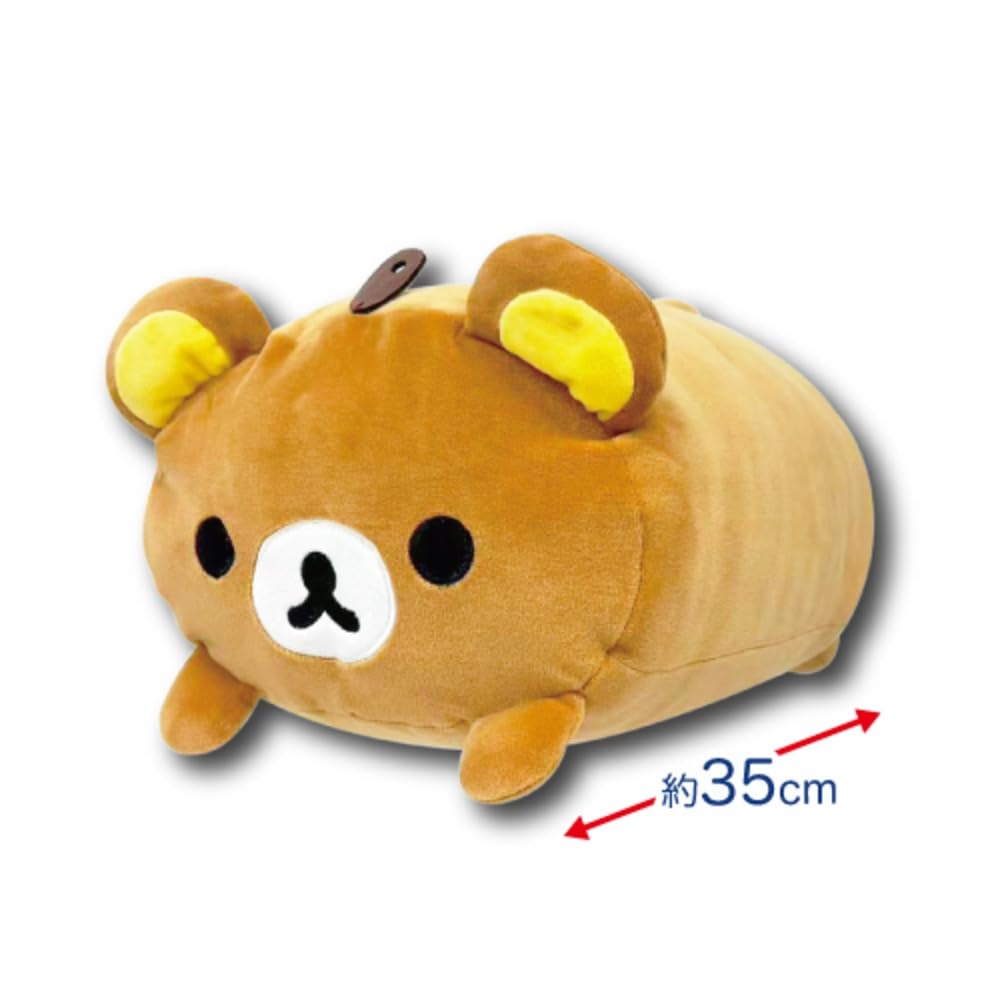 Hatakeyama Rilakkuma Mochi Lying Cushion Chairoikoguma Hugging Pillow Plush Soft Fluffy Decor Character Goods 63203575