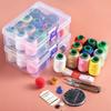 New Durable Portable HIgh Quality DIY Sewing Set Ten-color Thread with Storage Box Needle and Thread Kit Stitching Thread Set