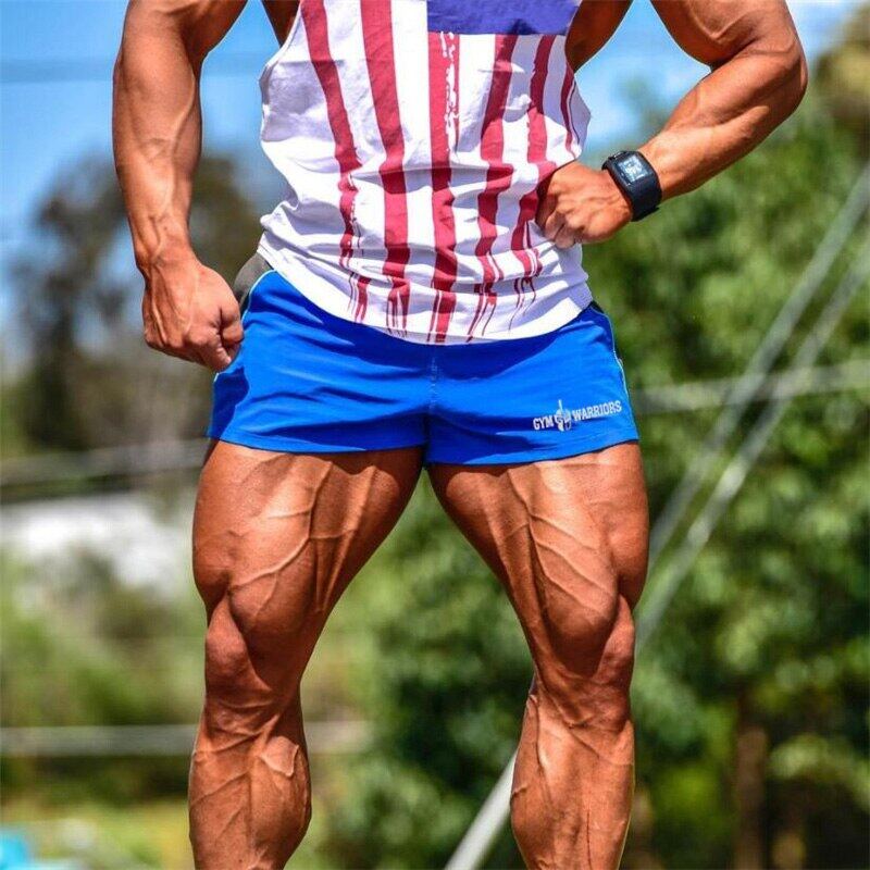 Muscleguys Mens Short Shorts gym Training Wear Sports basic quick Dry Fit 4 Colors instock male Beash Swimming fashion Bottom Shorts