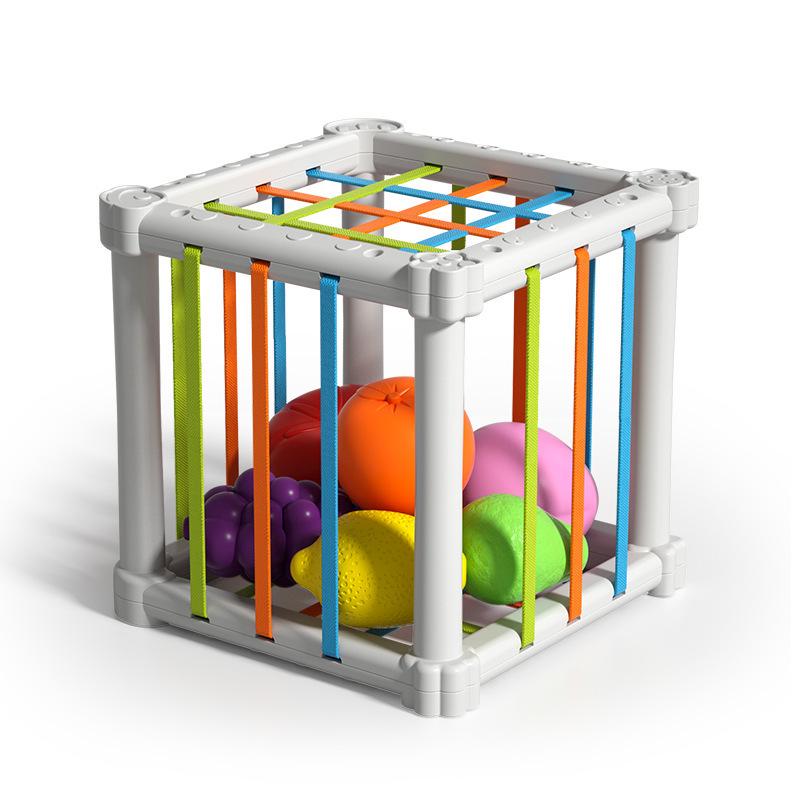 Rainbow Fruit Shape Cognition Toy for Infant Fine Motor Training