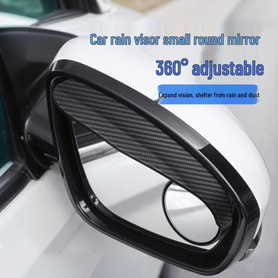 Scudo Pioggia Universale Impermeabile a 360° per Specchietto Retrovisore con Specchietto Riflettente Rotondo Piccolo Integrato