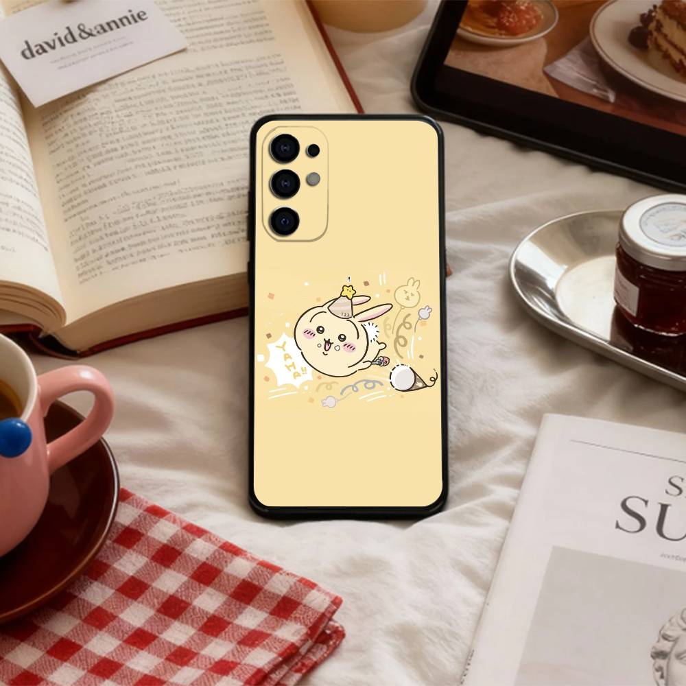 Cute C-C-Chiikawas   Phone Case For Samsung S 25,24,23,22,30,21,10,9,Ultra,Plus,Lite,FE,4,5 G Soft Black Case