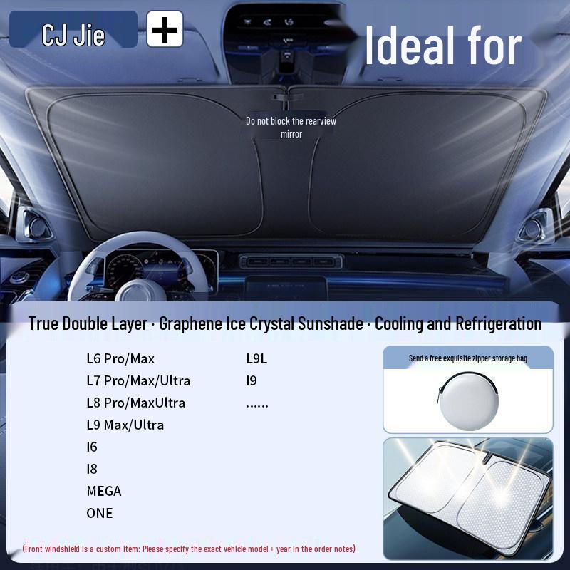 Car Windshield Sunshade Umbrella - Heat and Sun Blocker Visor Cover