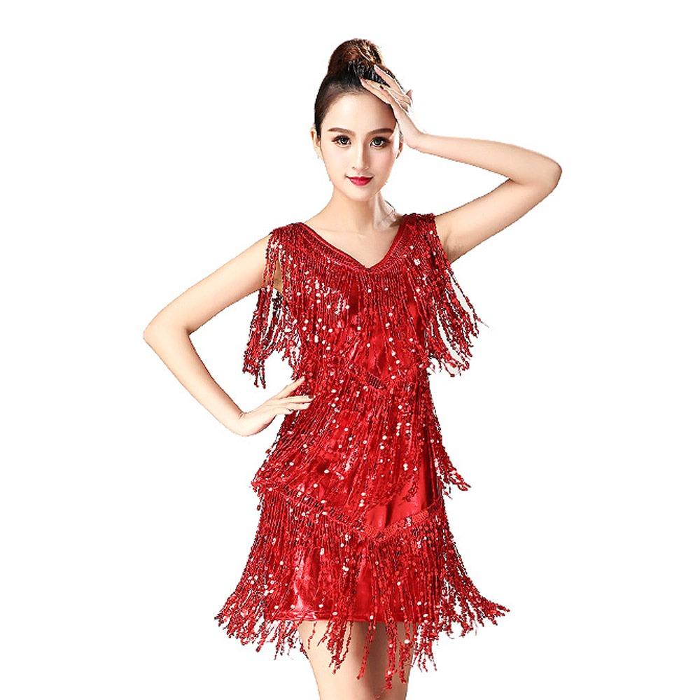 Samba Dancing Latin Dancing Dress Tassel Ballroom Dress Fashion Competition Dress  Show Costumes