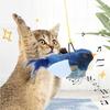 Sounding Catnip Cat Teaser Toy Self-hilarity Wall Hanging Birds Cat Toy Indoor Interactive Birds Toy for Cat Chasing Teasing Toy