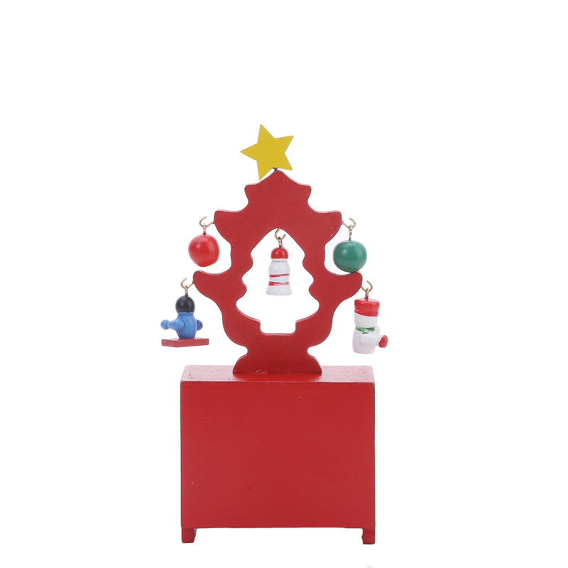 Creative Wood Desktop Calendar Ornament Perpetual Calendar Blocks Present for Christmas Decor