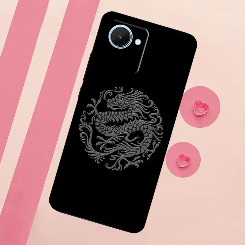 Chinese Style Crane Dragon For Realme 15 10 11 12 13 14 Pro Plus C65 C67 C75 C63 C61 C55 C51 C53 C35 GT6 GT7 Pro Case