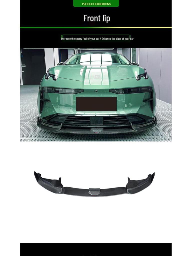 Carbon Fiber Body Kit for 2023 Zeekr X: Includes Front Lip, Side Skirts, and Rear Lip for Easy, Non-Destructive Installation.