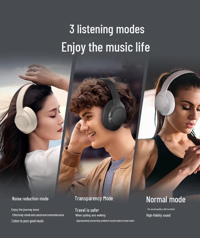 New V500 Wireless Bluetooth Over-Ear Headphones: Deep Bass, Stereo Sound, Rotating, Foldable Design.