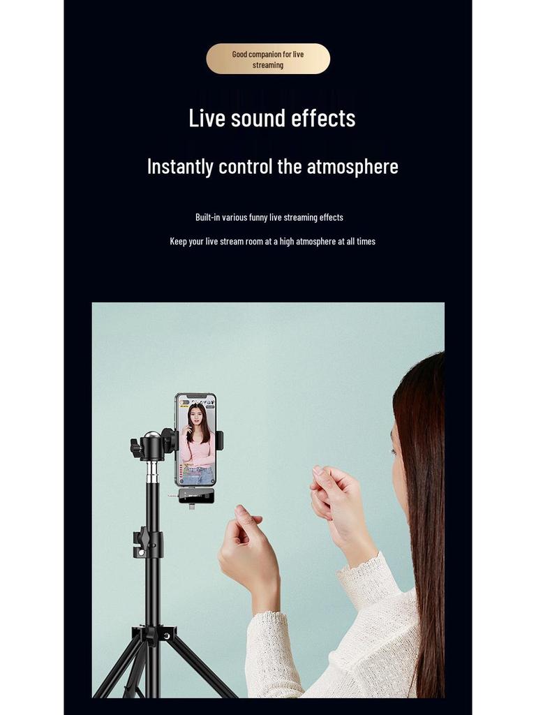 High-Quality Bluetooth Neckband Earphone & Mic with Noise Reduction for Live Broadcast & Singing