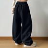 Women's Casual Loose Elastic Waistband Furry Trousers