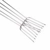 D2 5Pcs Barbecue BBQ Fork Needle Tools Accessories U Wooden Handle Ham Fork Camping Roasting Skewers Chicken Wings Forks Sticks
