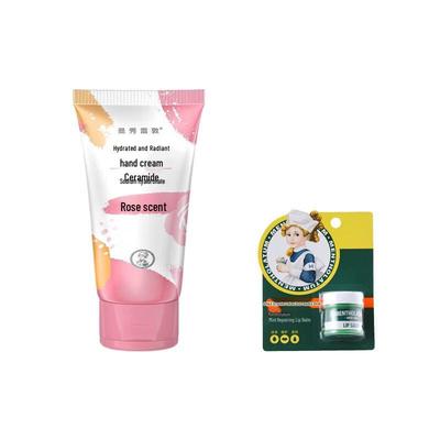 Mentholatum Rose Hand Cream & Mint Lip Balm Duo