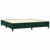 Cadre de lit avec matelas - Maison Exclusive - Vert foncé - 200x200cm - Velours doux