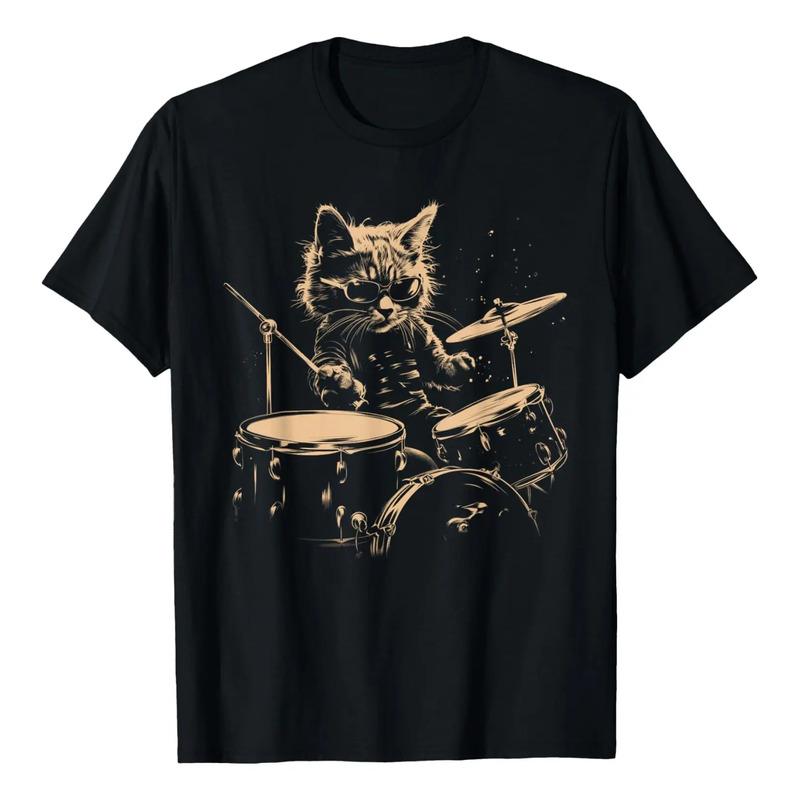 O Baterista De Pop Rock Cat Kitten Music Tocando Bateria E B S