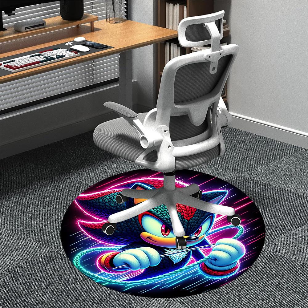 

1pc Sonic the Hedgehog Chair Carpet for Office Non-Slip,Machine Washable Rug for Office, Room - Holiday Decor - Machine Made yy251017275 80cm by 80cm