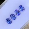 8x6 MM Size AA Color Natural Tanzanite Gemstone Lot, Loose 4 Pcs Oval Cut Gemstone.