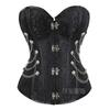 Corsé Gótico para Mujer con Huesos de Acero y Cordones Punk Cincha Cintura Bustier Chaleco