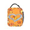 Charmander Splash Anime Lunch Bag  School Lunch Box For Child  Fun Print Thermal Tote Handbags Oxford Portable Cooler Bag