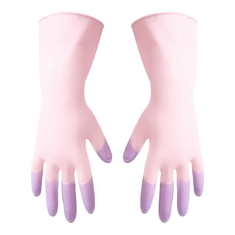 Dishwashing Gloves - Thick Rubber Latex for Washing Clothes and Doing Household Chores. Waterproof and Oil-resistant. Durable for Cleaning.